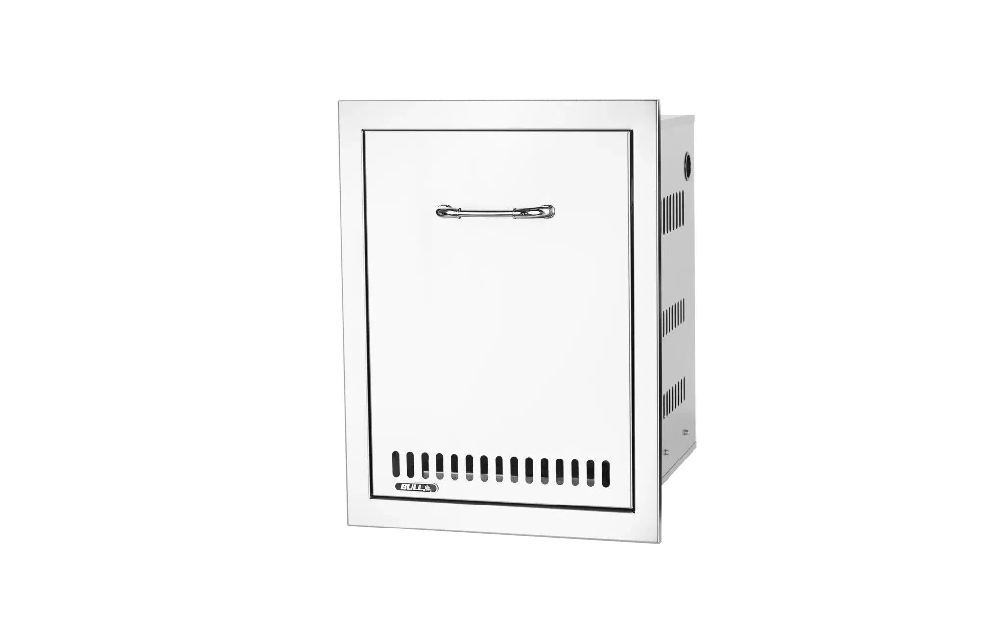 Stainless Steel Propane Drawer with Reveal Right Side View