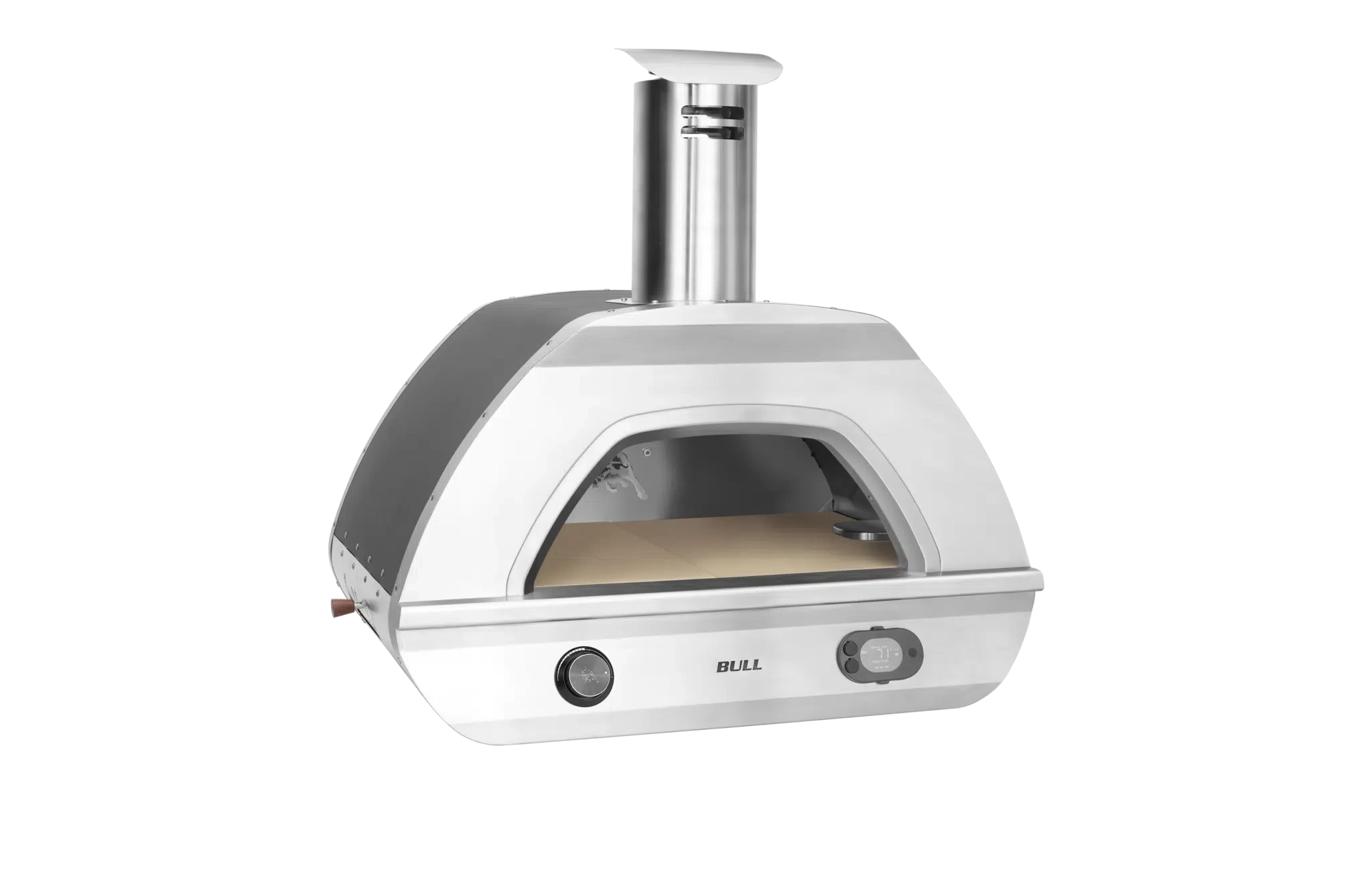 Dual Fuel Countertop Pizza Oven Left Side View