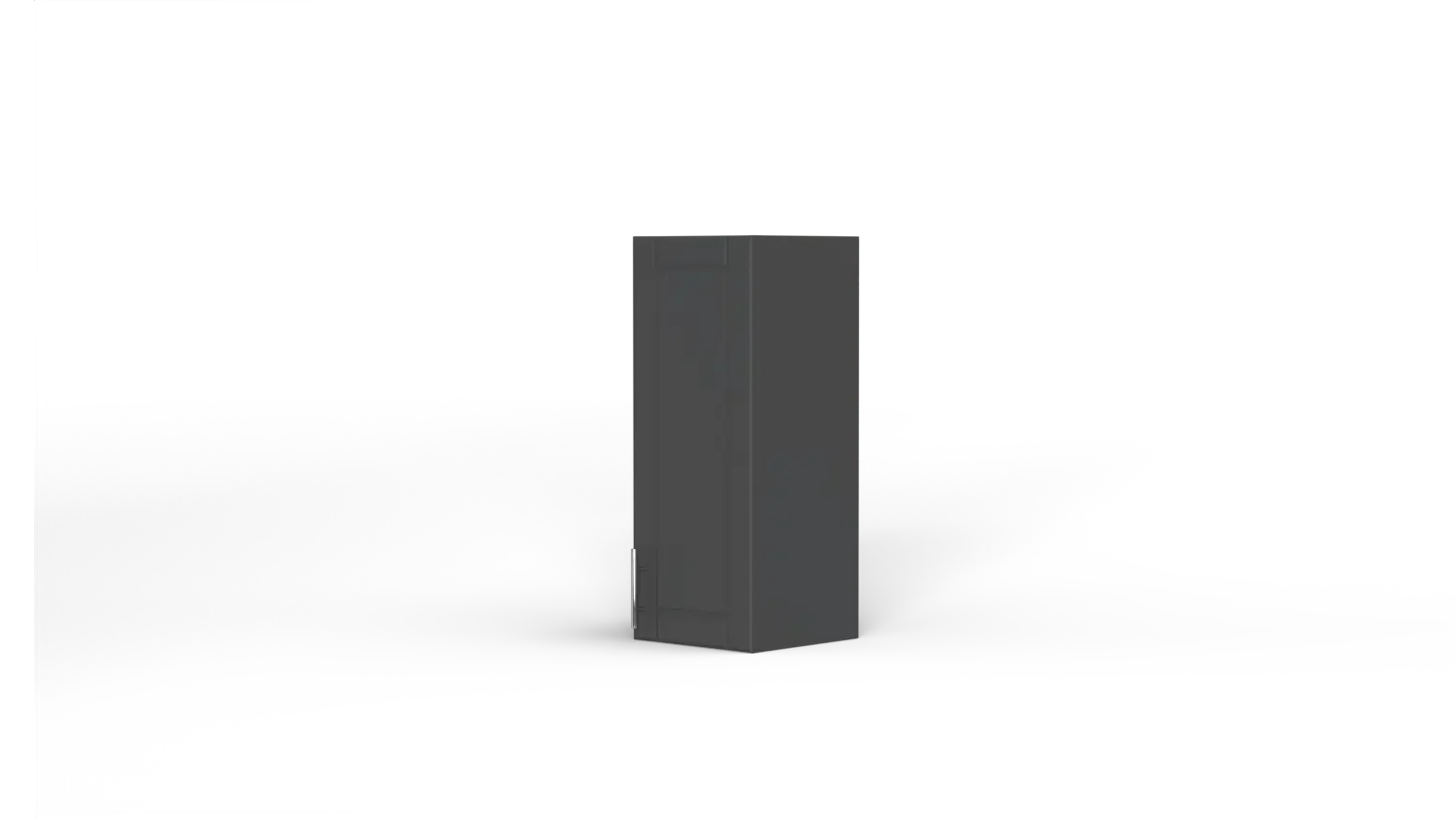 12 Inch Above Counter Wall Mount Cabinet Right Hinge Grey