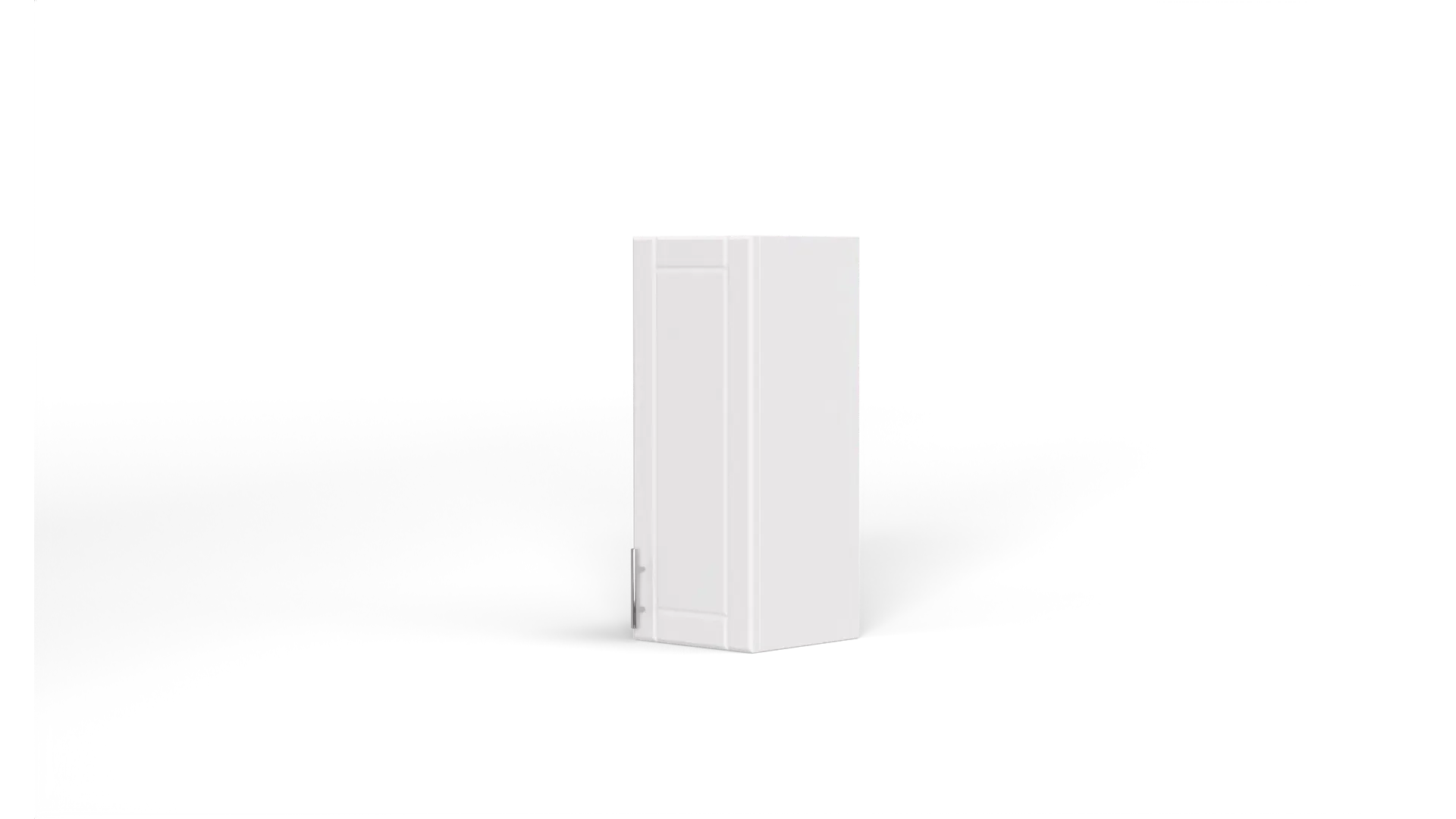 12 Inch Above Counter Wall Mount Cabinet Right Hinge White