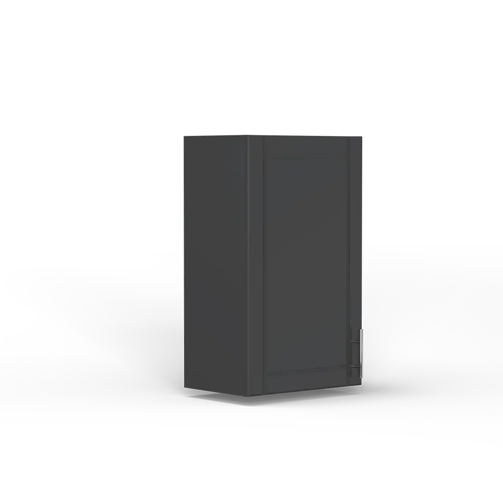 18 Inch Above Counter Wall Mount Cabinet Left Hinge Grey