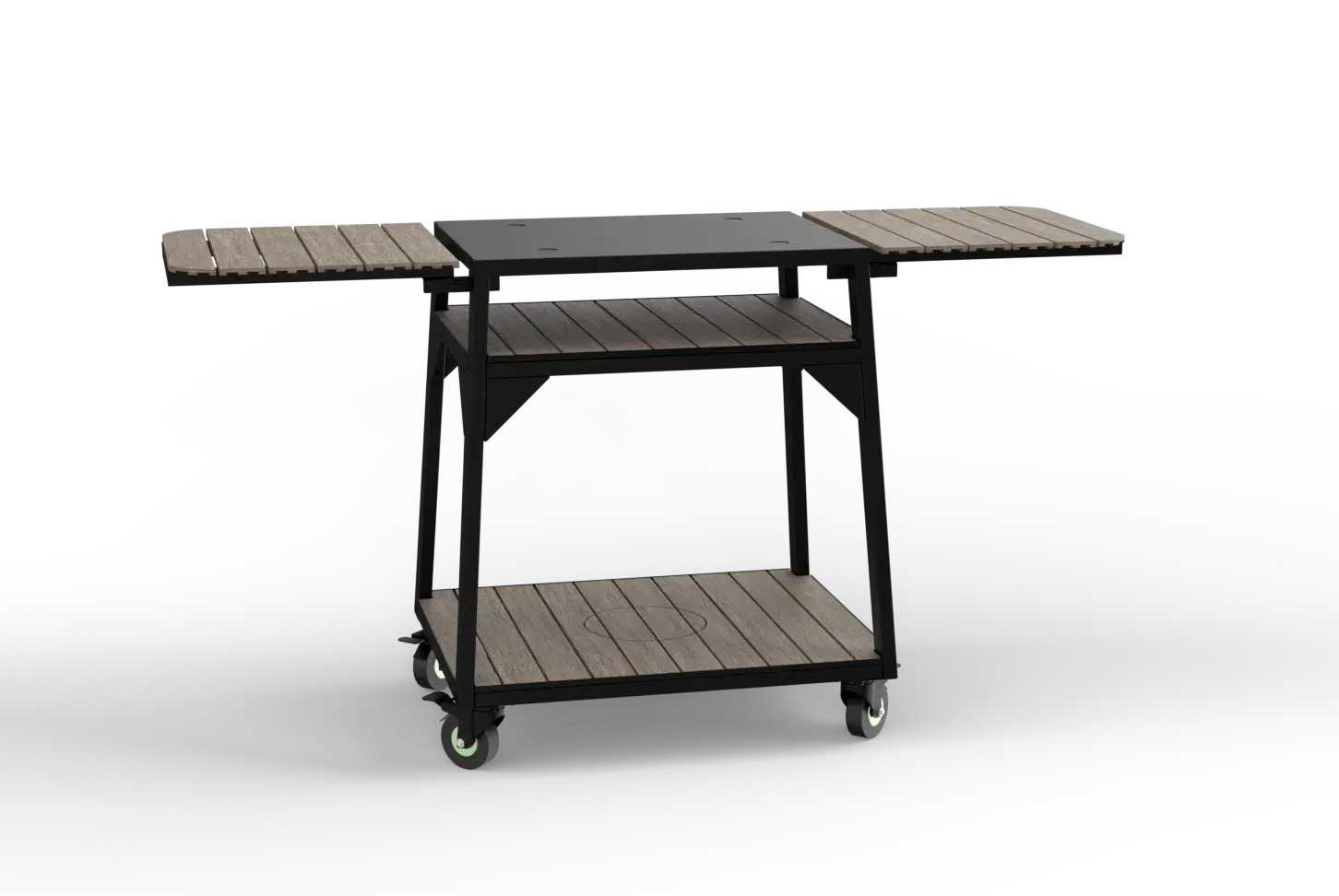 Bull Countertop Pizza Oven Cart Tilted View