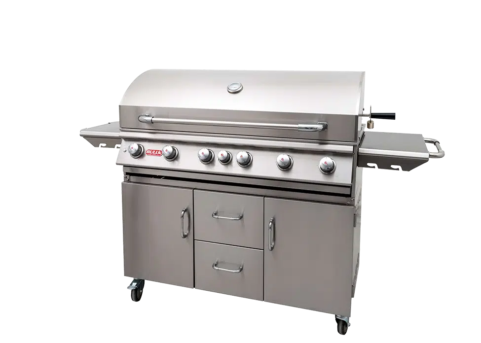 Bull 7-Burner Grill Cart Bottom for Diablo Grill Head With Grill Closed