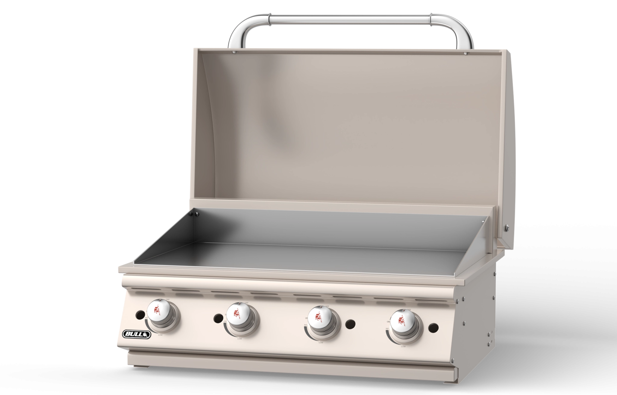 30 Inch Commercial Style Griddle Head for Outdoor Kitchen Open Right