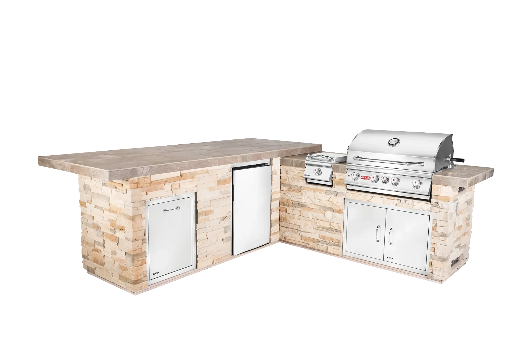 Gourmet Q With Slide in Burner Open