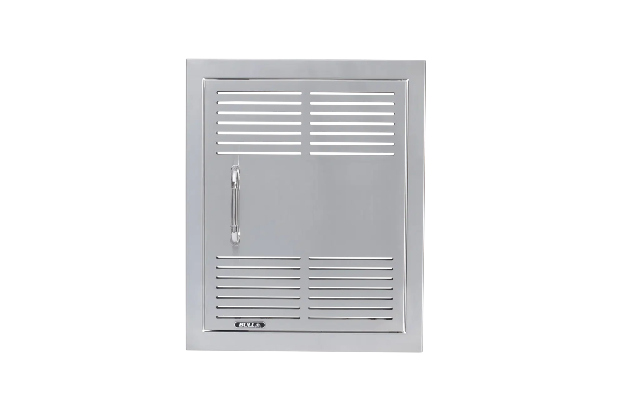 Dual Lined Stainless Steel Vented Vertical Door with Reveal Center View