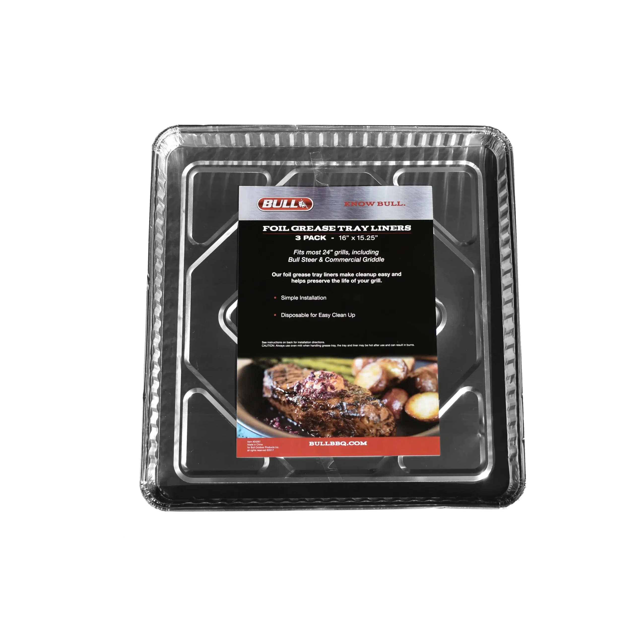 24 Inch Grease Tray Liners 3 Pack