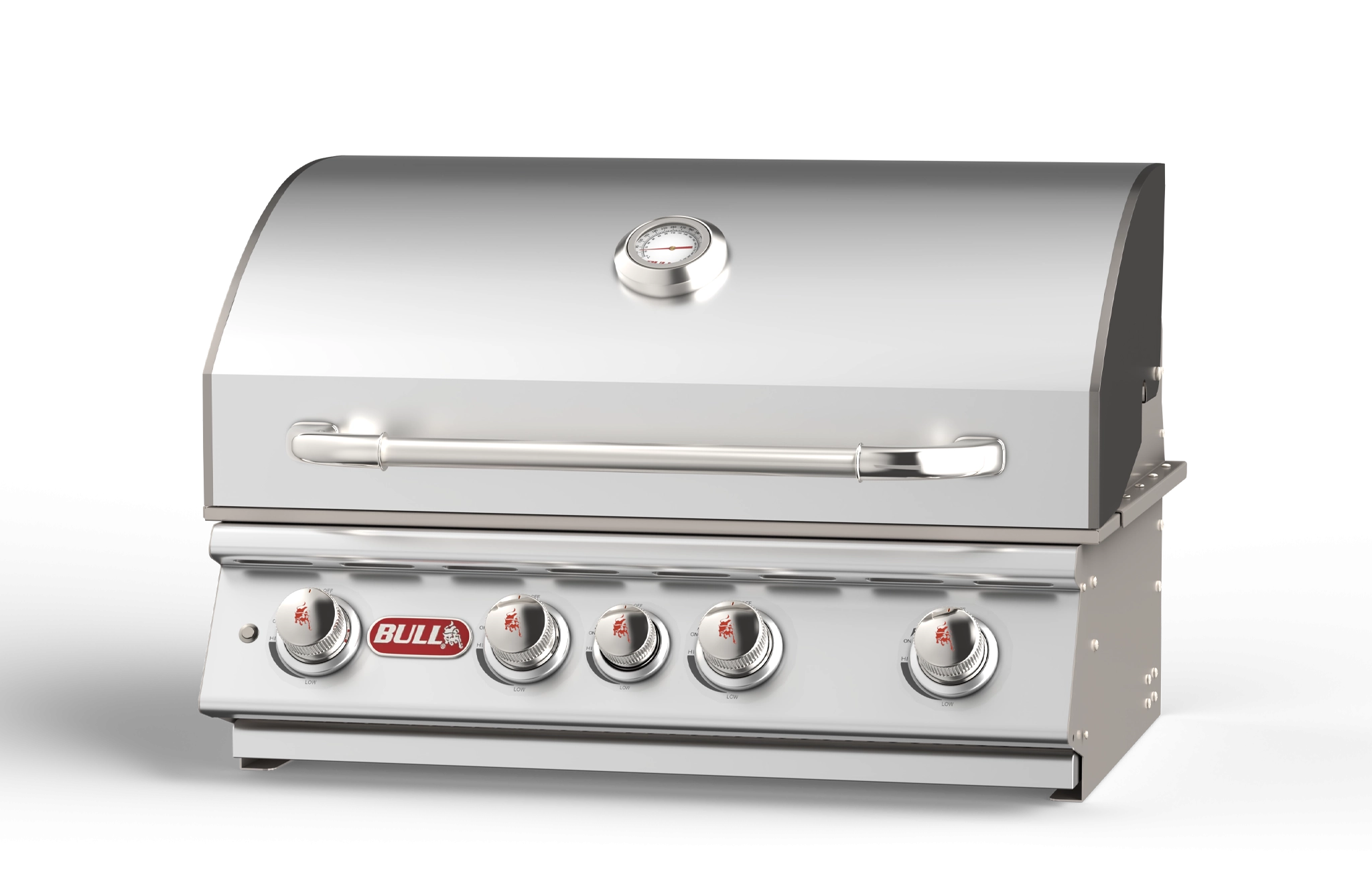 Stainless Steel Angus Drop In Grill w/light LP Closed LF