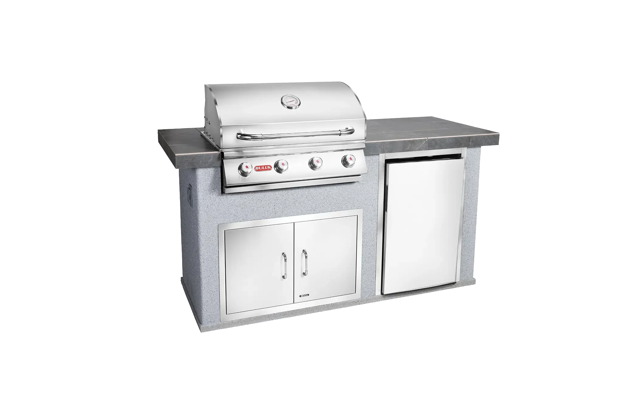 Power Q Outdoor Island Kitchen & Grill Closed