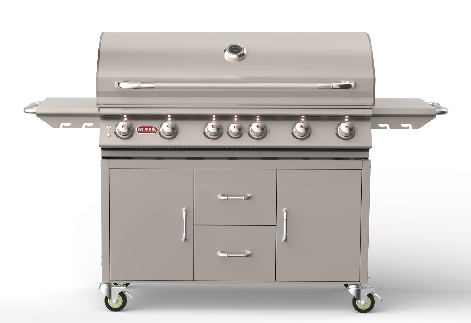 Bull Diablo 46" 6-Burner Built-In Gas Grill Cart