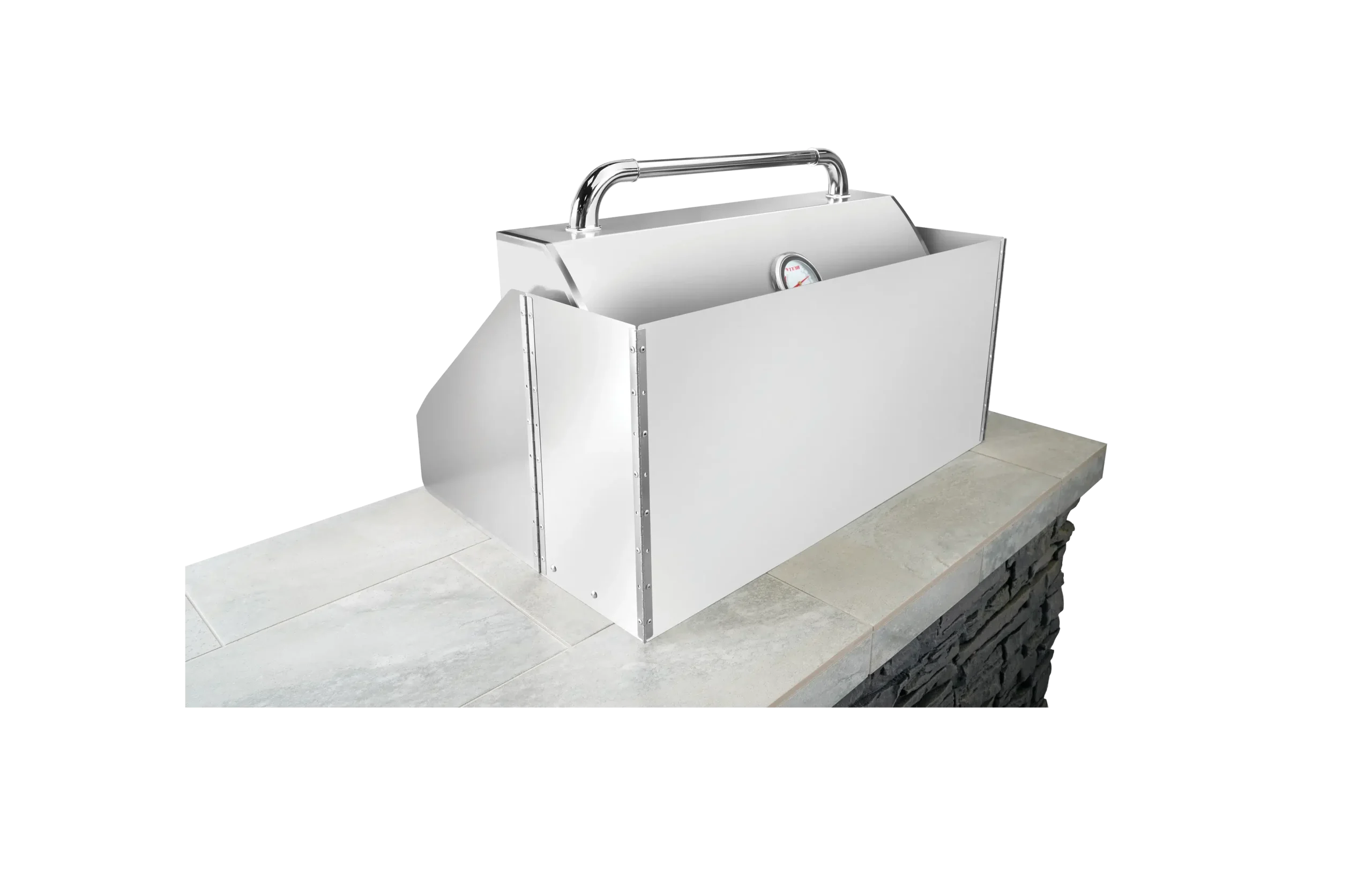 Windshield for 38 Inch Grills Side View