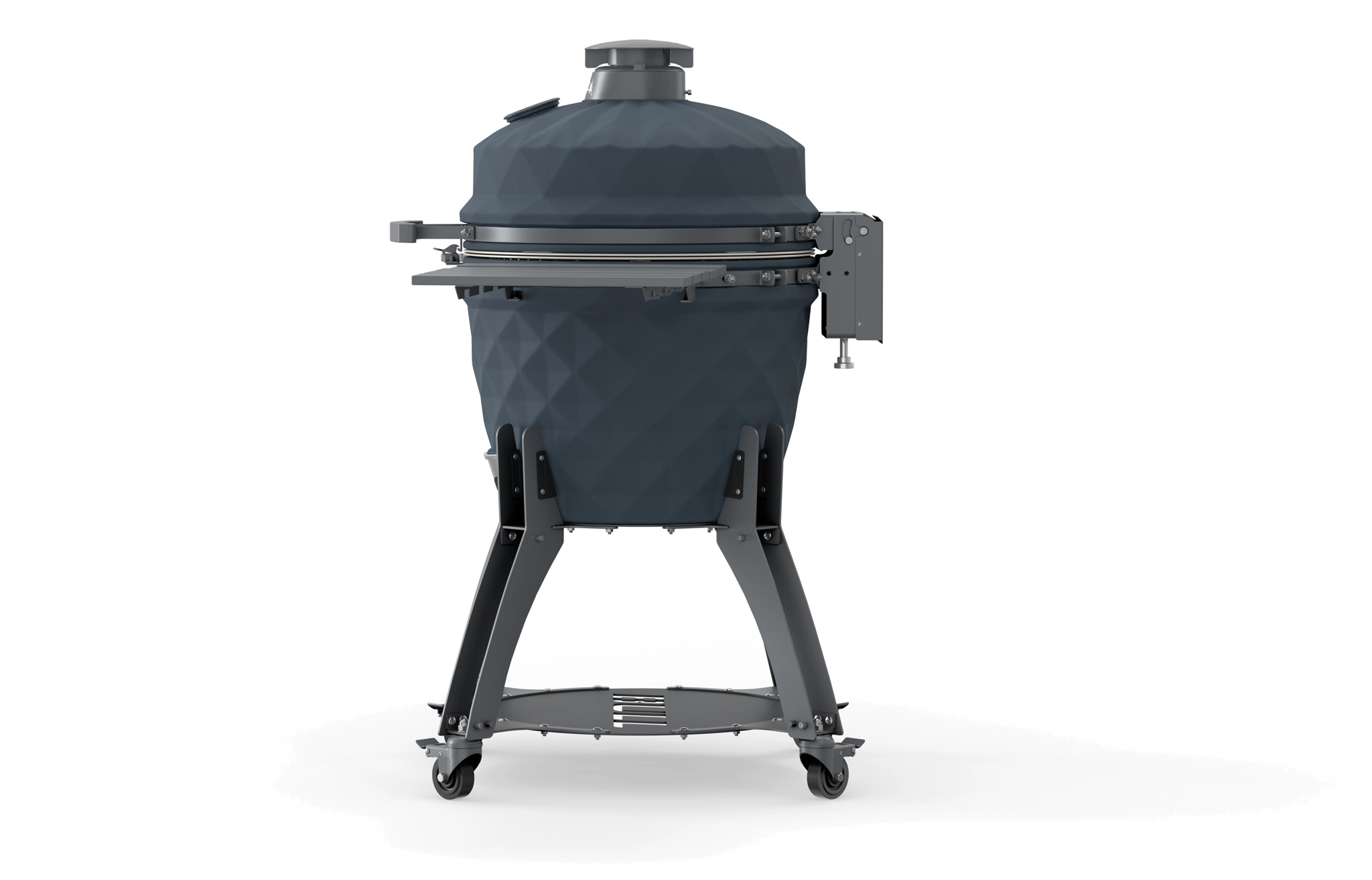 Blackhorn 24" Ceramic Grill and Cart Side View