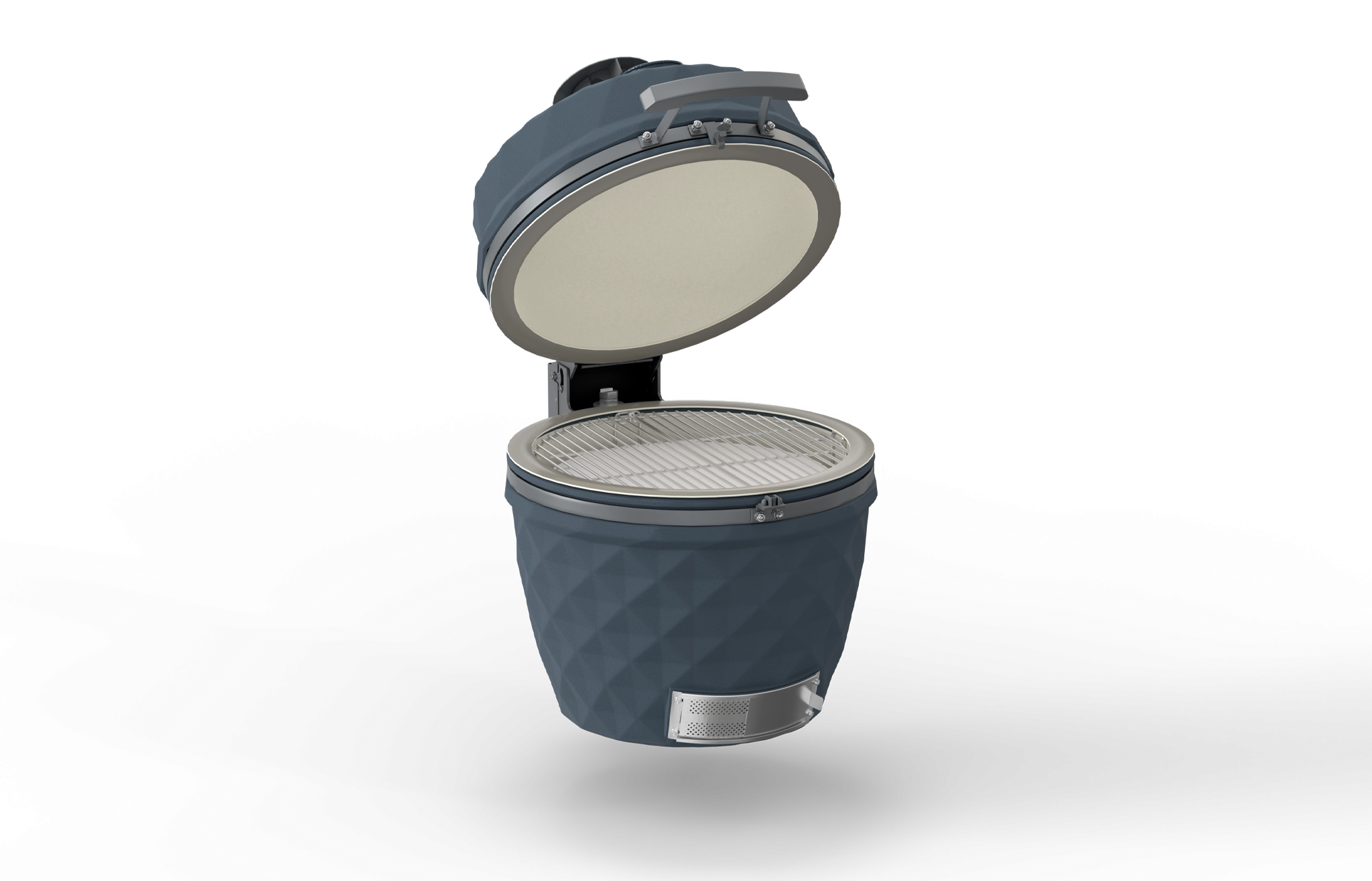 BlackHorn Kamado 24" Ceramic Grill Head Open