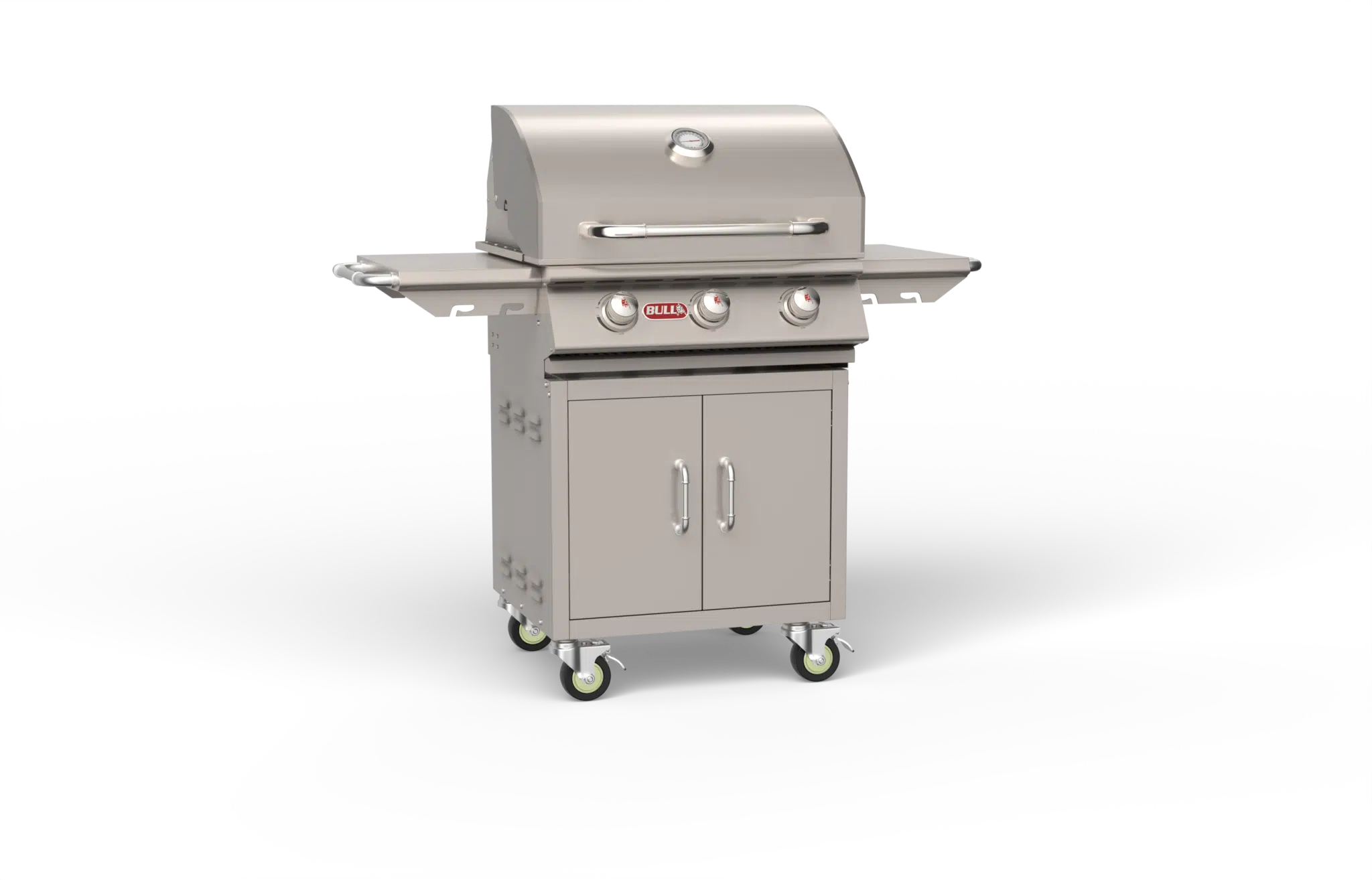 Steer Cart – Stainless Steel Left Side Closed