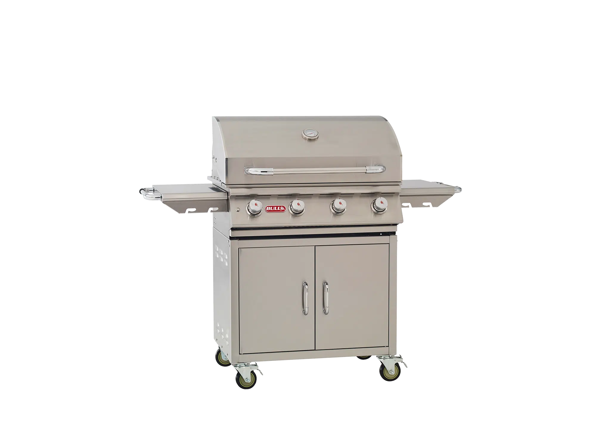 Lonestar Cart – 4 Burner Stainless Steel Gas Barbecue Left Side Closed