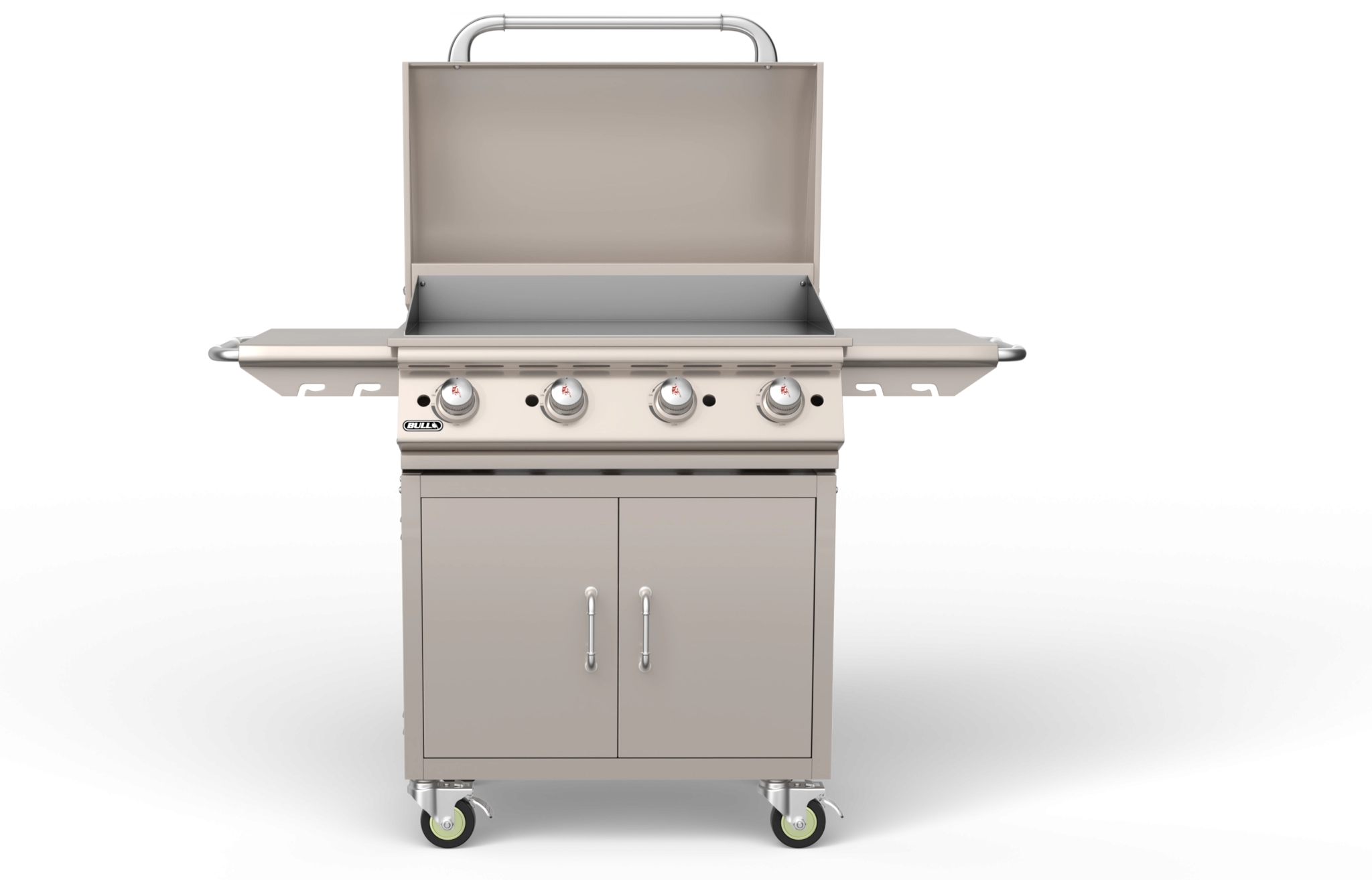 30 Inch Commercial Style Griddle Cart Center Open View