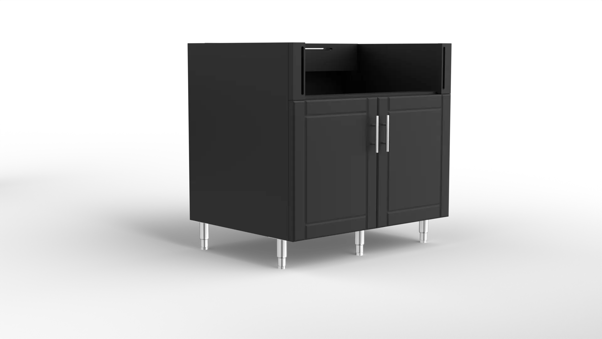 36 Inch 4 Burner Grill Cabinet Black Jack