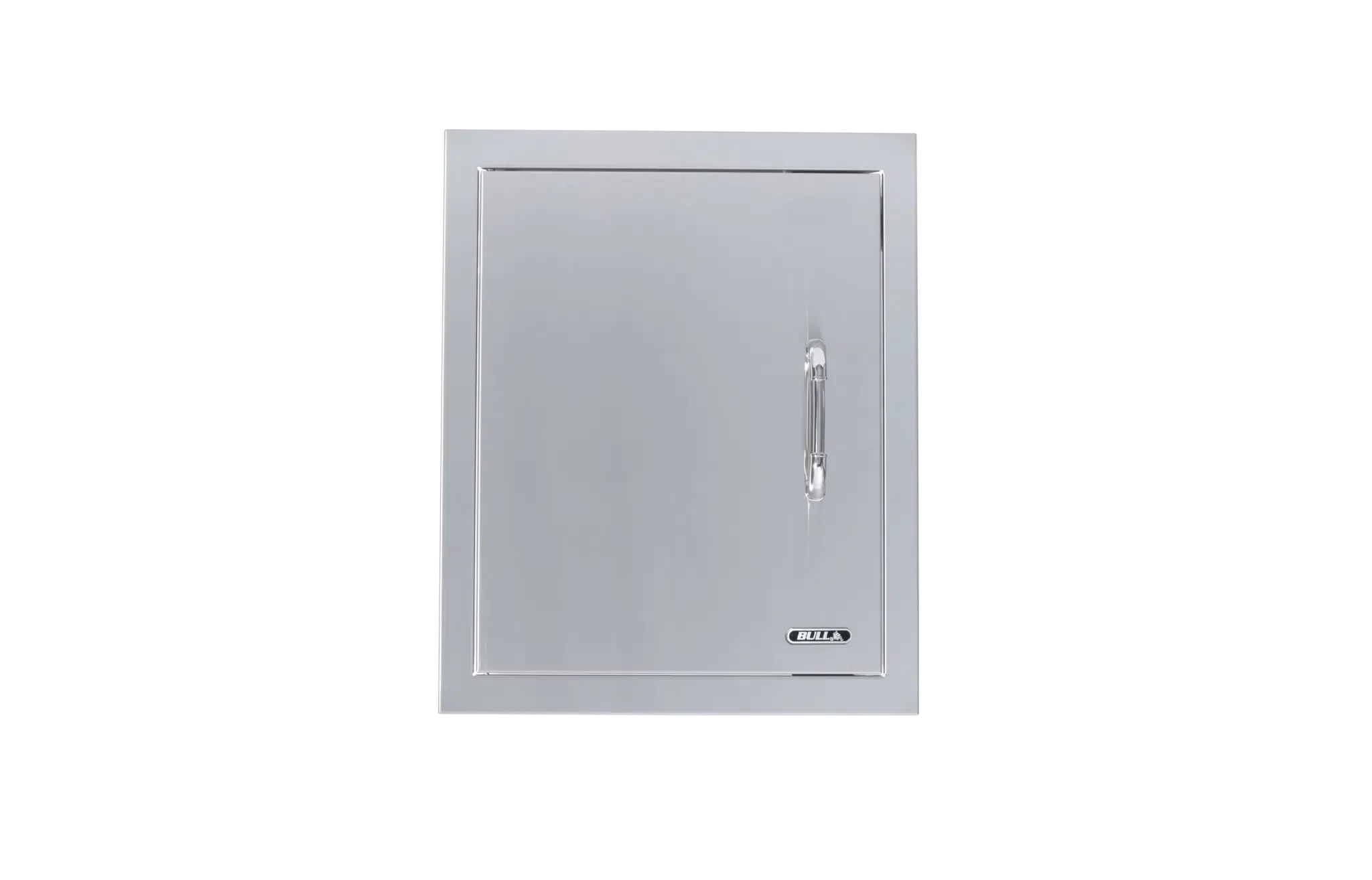 Vertical Stainless-Steel Access Door Left Swing with Reveal Center View