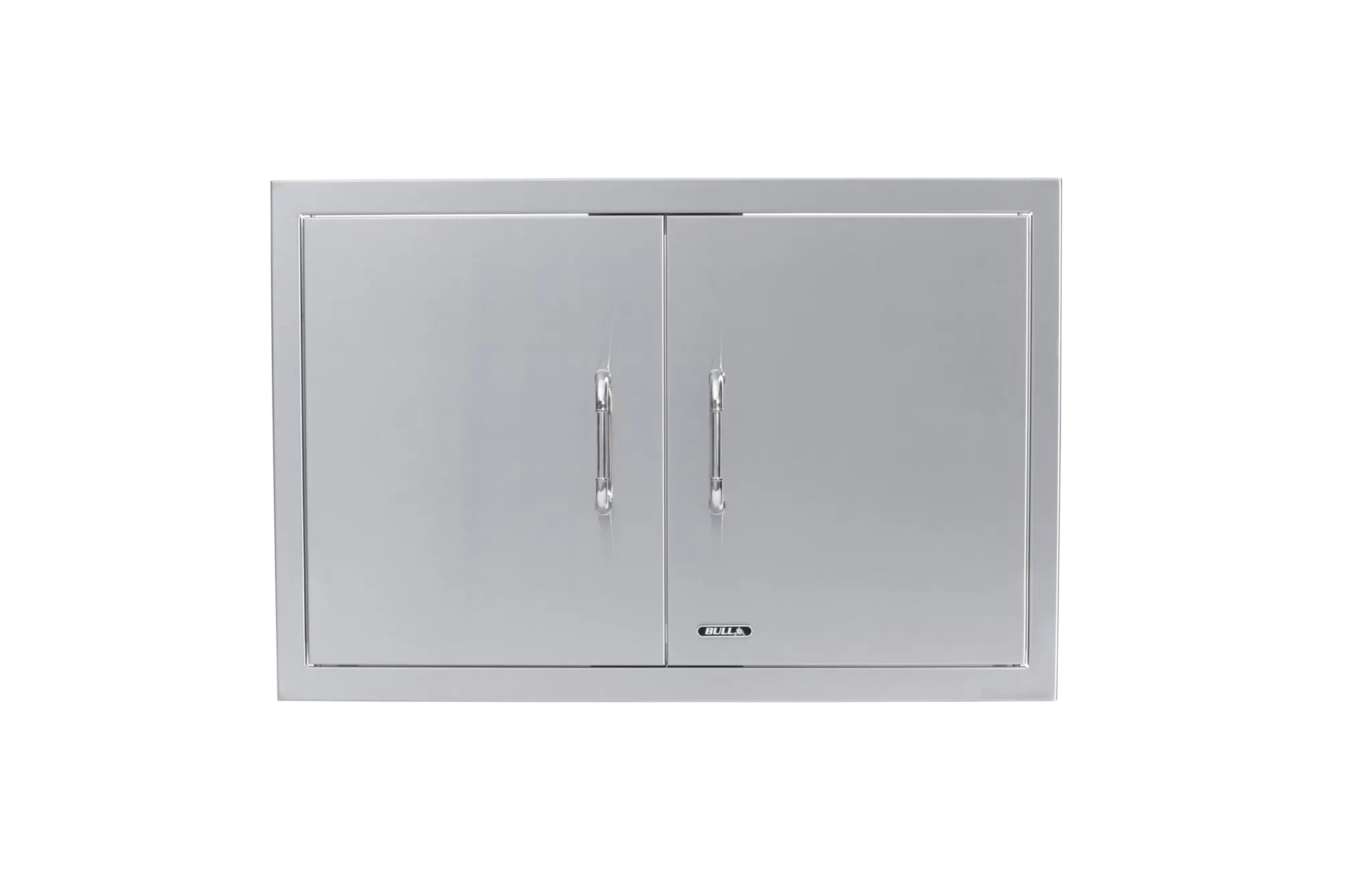 30″ Stainless Steel Double Door with Reveal Center View