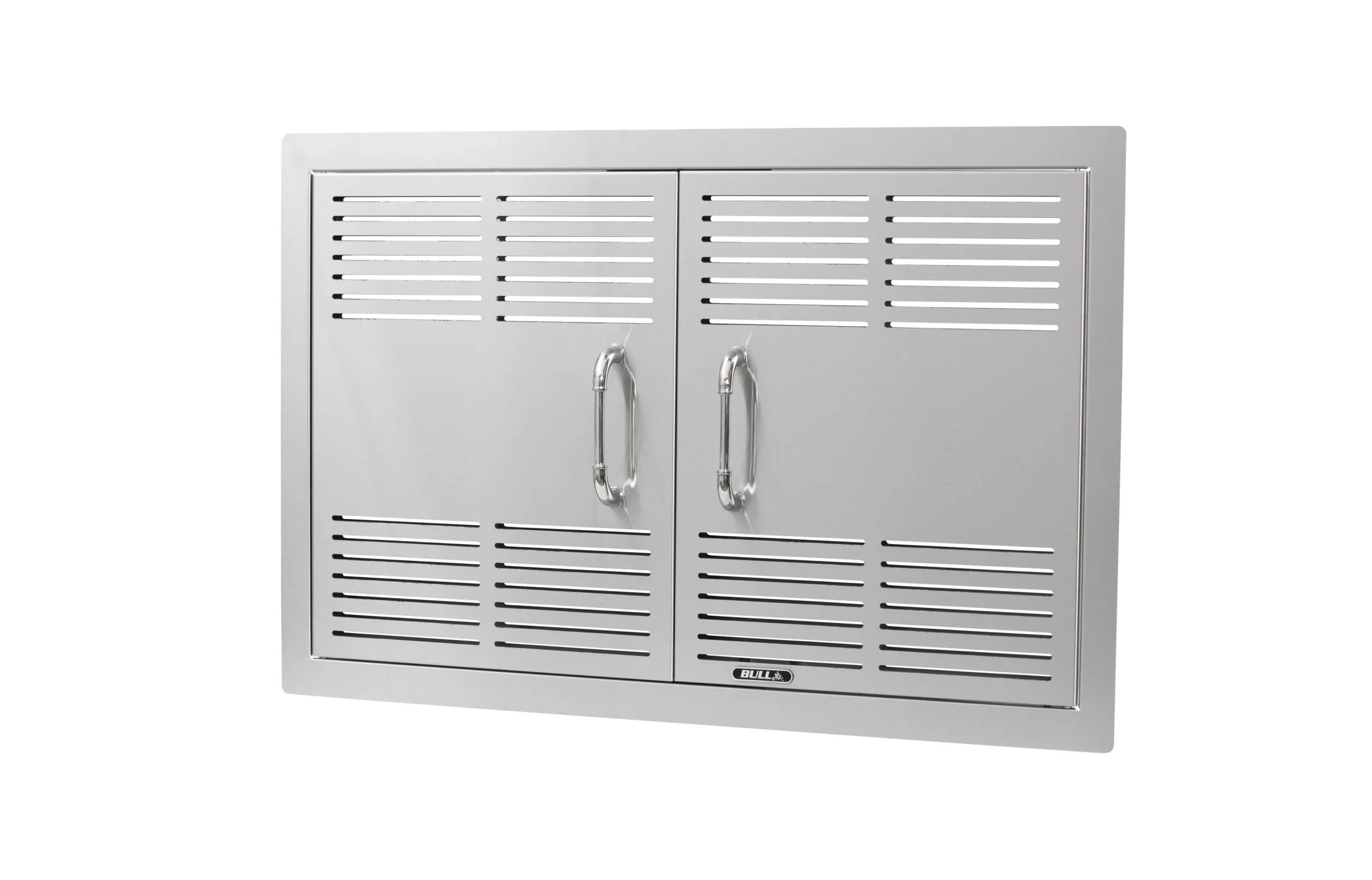30″ Stainless Steel Vented Double Door with Reveal Closed View