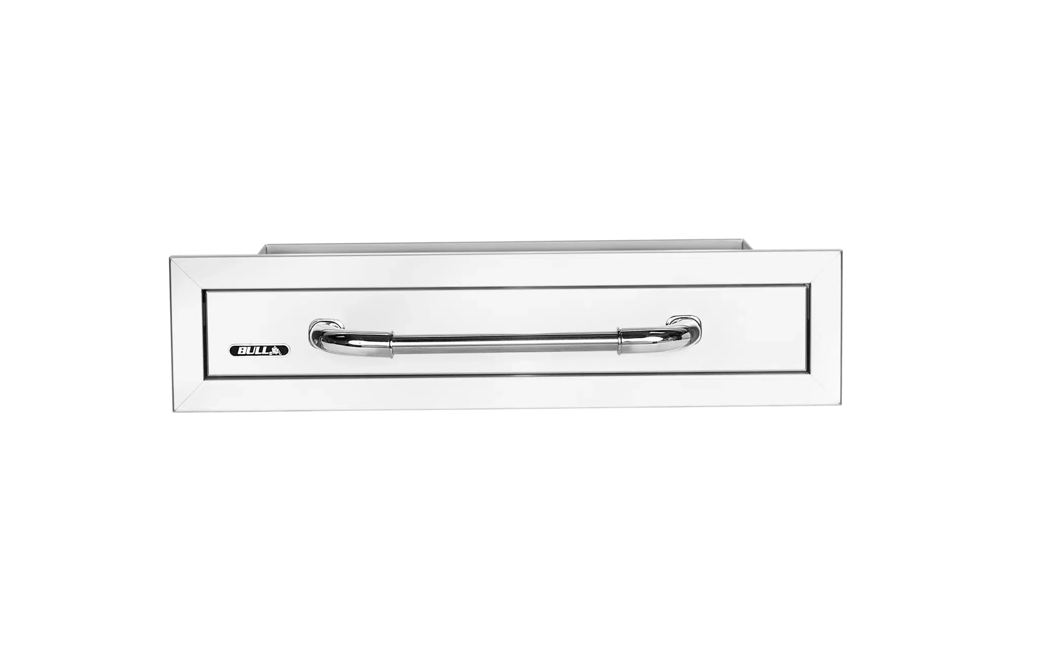 Stainless-Steel Single Utensil Drawer with Reveal Center View