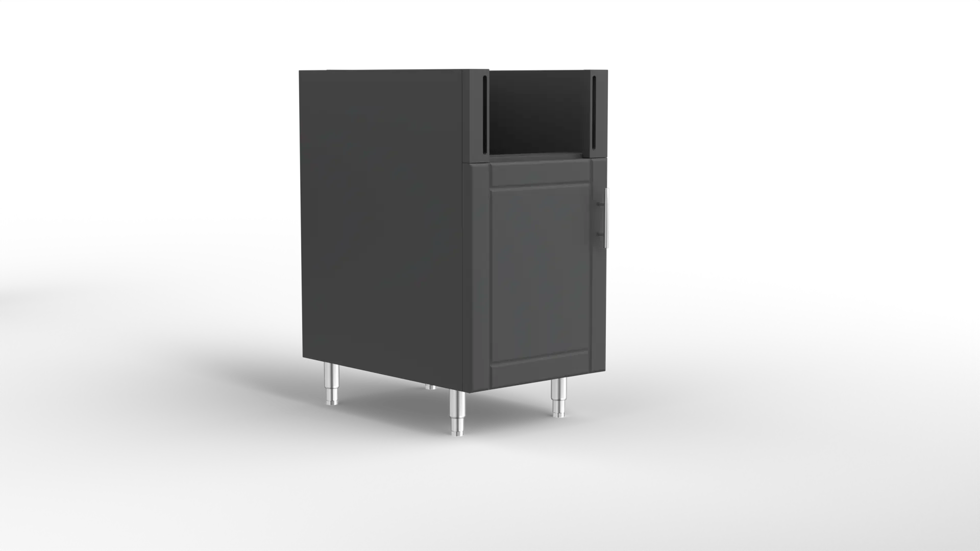 18 Inch Base Cabinet For Bull Slide-In Side Burner Grey