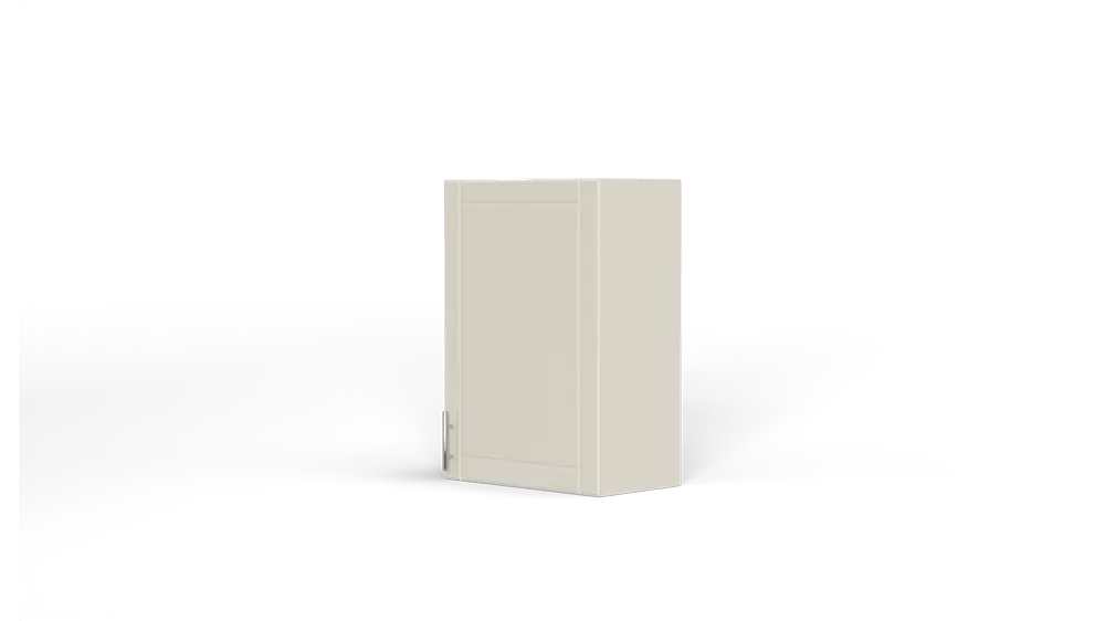 21 Inch Above Counter Wall Mount Cabinet Right Hinge Off White