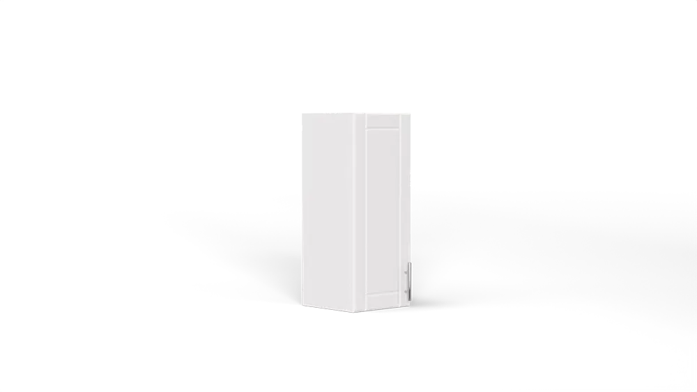 12 Inch Above Counter Wall Mount Cabinet Left Hinge White